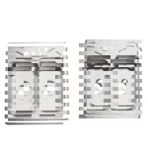 33X22 3H 2B 6.5 SS SINK SGL PK